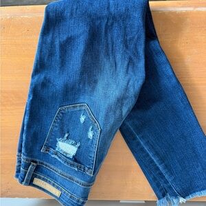 Cello Dark Blue Distressed Jeans